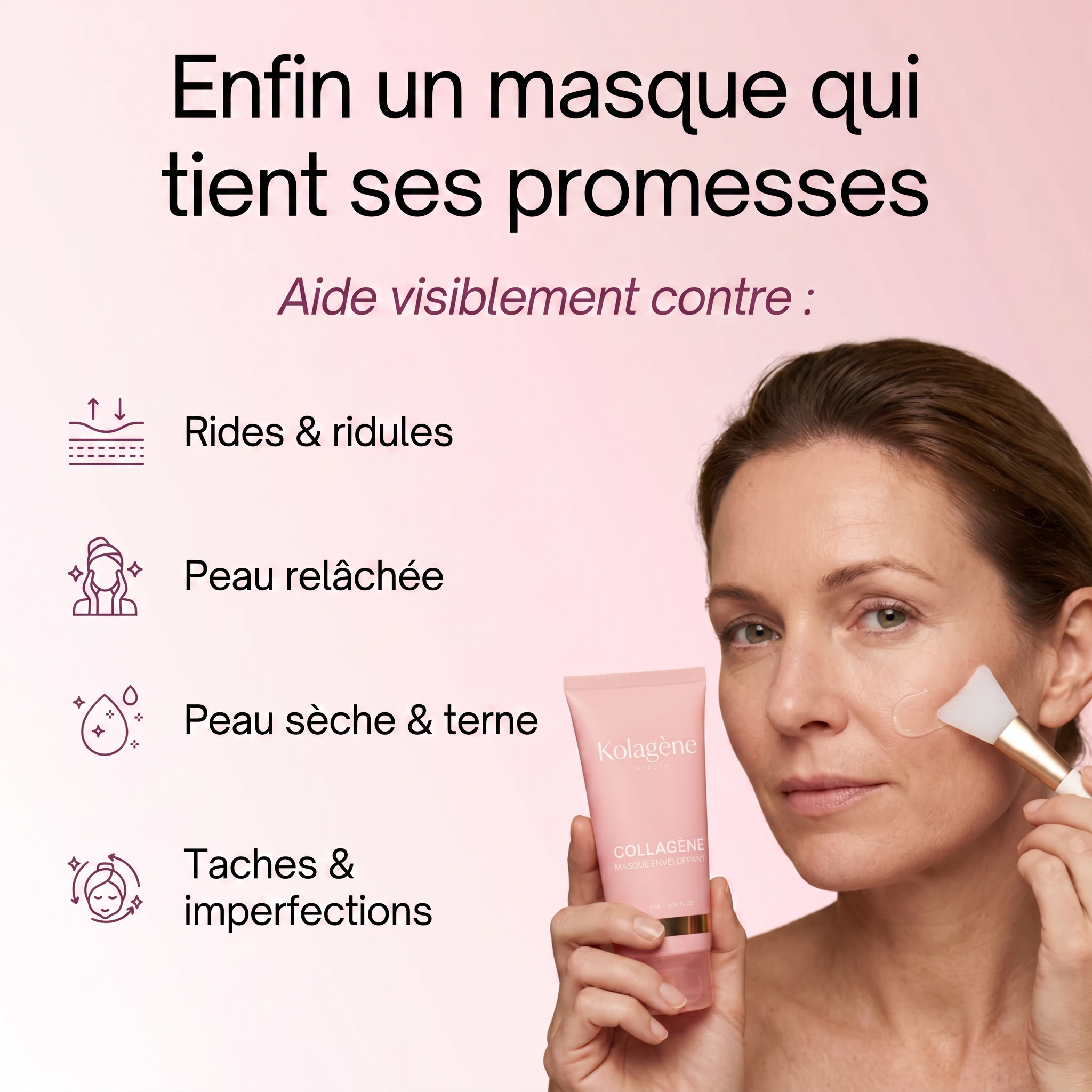 Kolagène — Masque bio-collagène + Pinceau